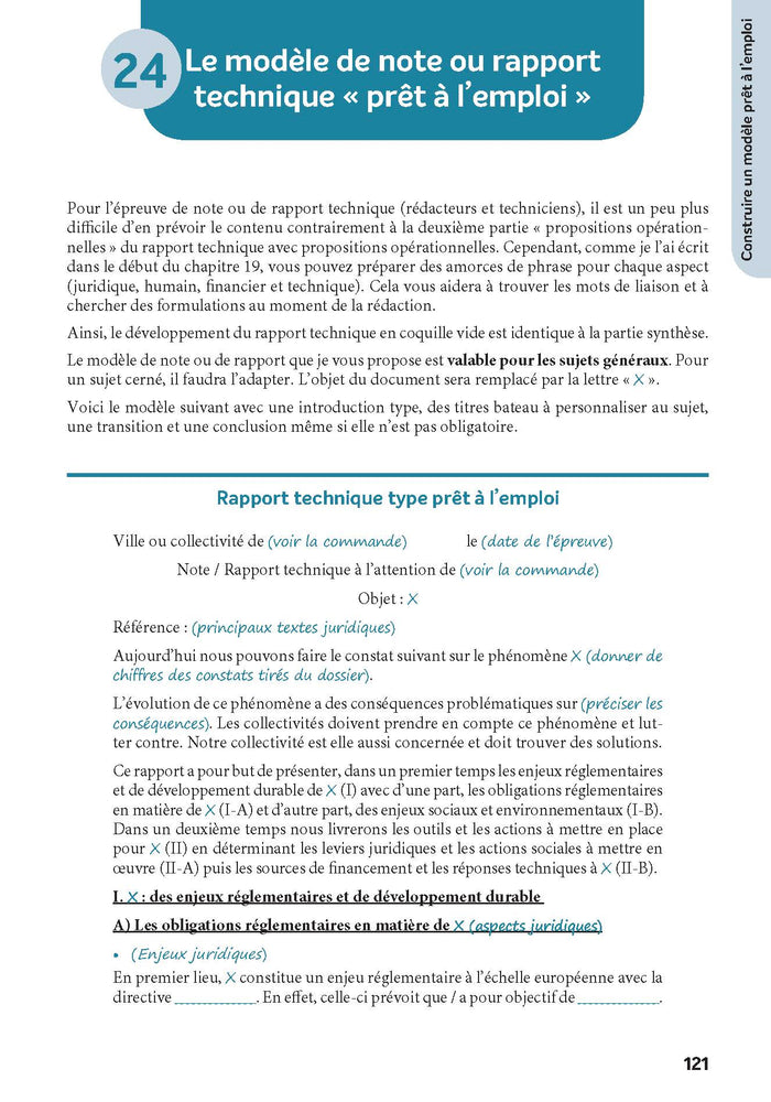 La note et le rapport en pratique