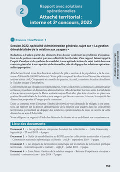 La note et le rapport en pratique