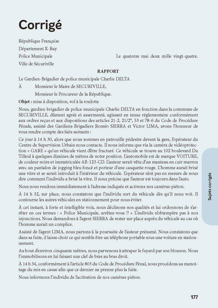 Concours Gardien-brigadier de police municipale - Garde champêtre Tout-en-un - 2025-2026