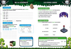 Fans de Minecraft &co - Cahier de vacances du CM1 au CM2