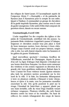 La Légende des reliques de Lazare