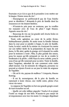 La Saga du dragon de feu - Tome 1
