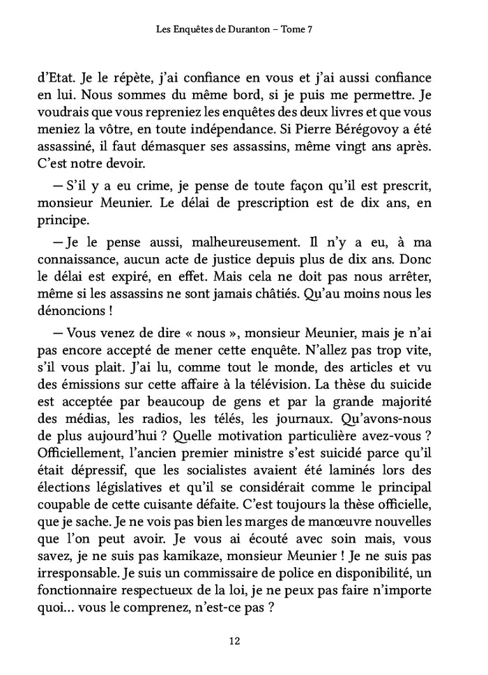Les enquêtes de Duranton - Tome 7