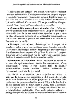 Construire la paix sociale : un appel à l'action pour une société inclusive