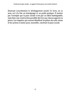 Construire la paix sociale : un appel à l'action pour une société inclusive