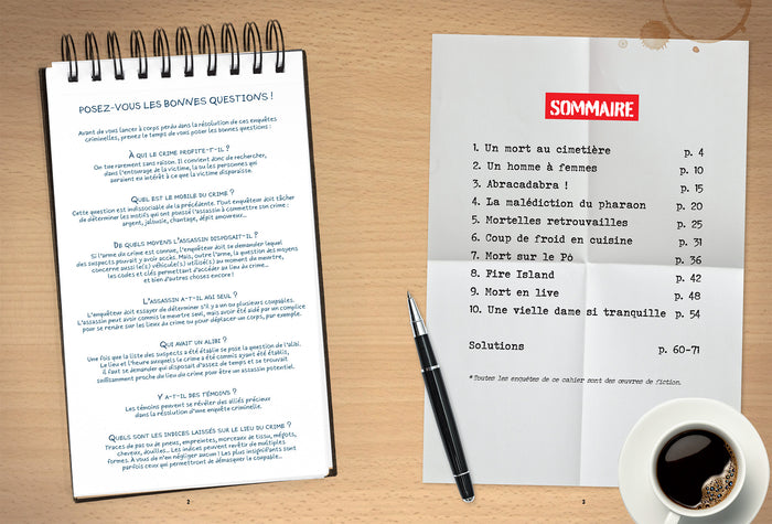 Cahier de vacances - Enquêtes Criminelles