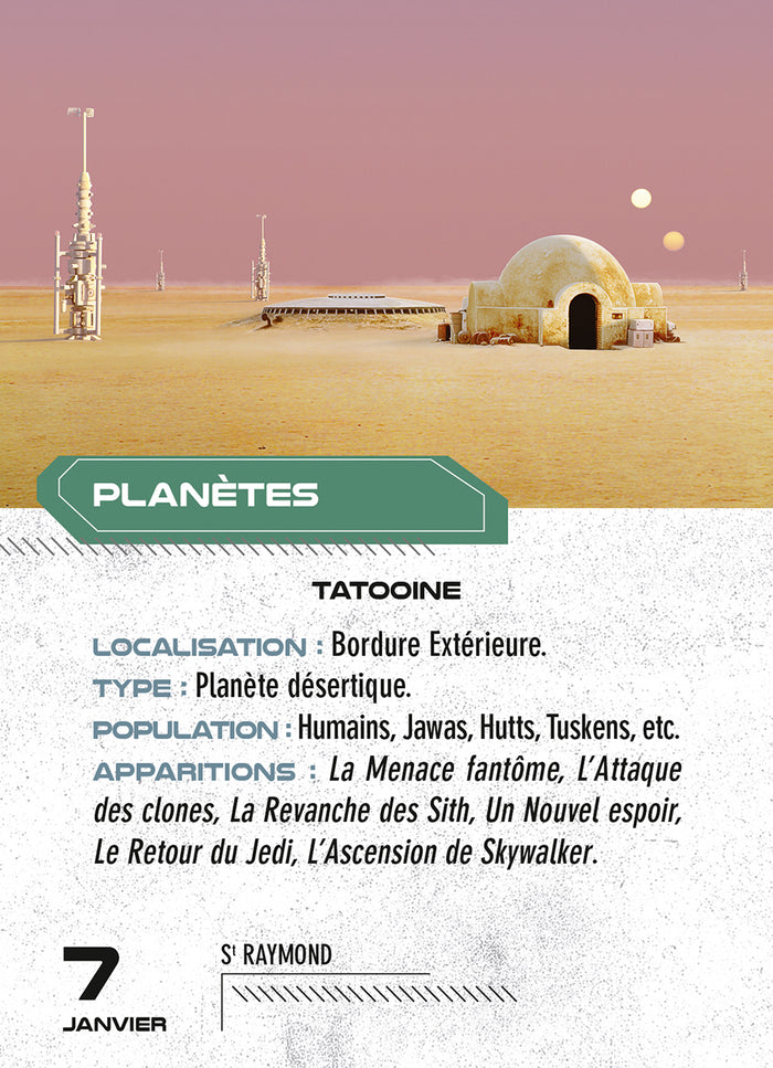 Calendrier Star Wars en 365 jours - Année à Bloc