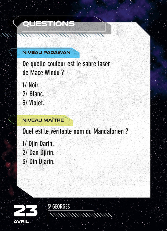Calendrier Star Wars en 365 jours - Année à Bloc