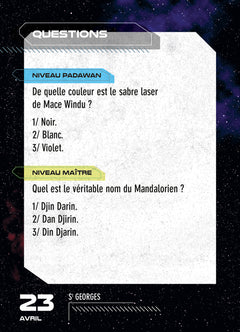 Calendrier Star Wars en 365 jours - Année à Bloc