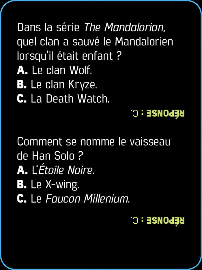 Boite quiz - Star Wars
