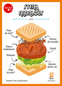Calendrier Sandwichs, Burgers & Cie en 365 jours - Année à bloc