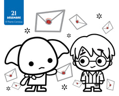 Harry Potter Mon année à colorier