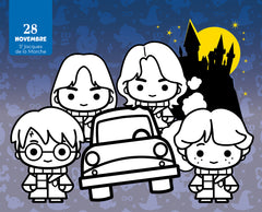 Harry Potter Mon année à colorier