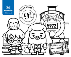 Harry Potter Mon année à colorier