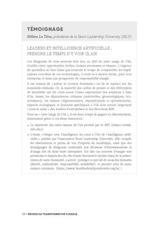 Réussir sa transformation durable