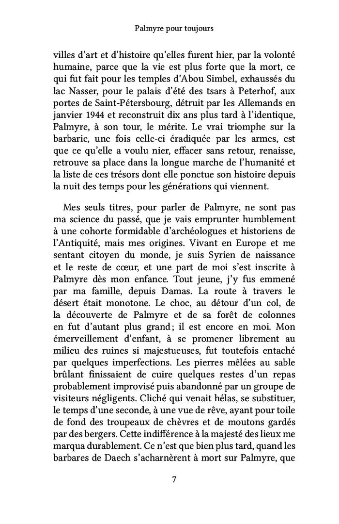 Palmyre pour toujours