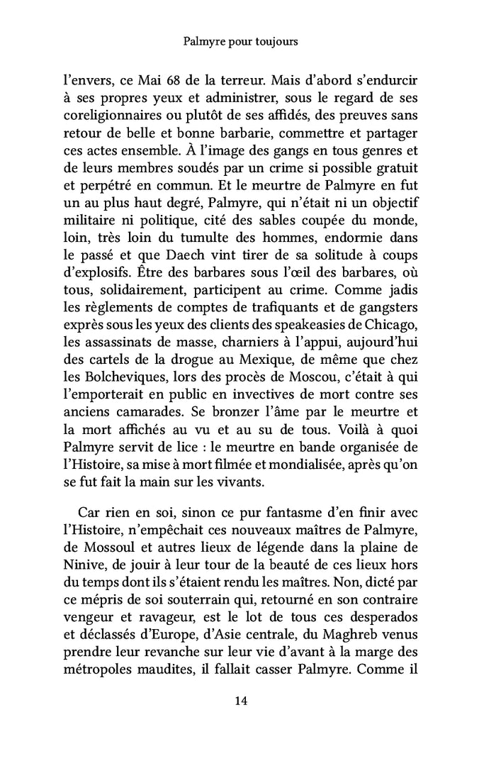 Palmyre pour toujours