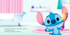 DISNEY BABY - Mes premières histoires - Stitch se brosse les dents - 5 grands puzzles 16 pc