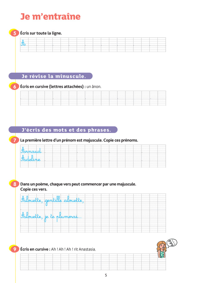 Ecriture CE1 - Cahier de soutien nouveau programme
