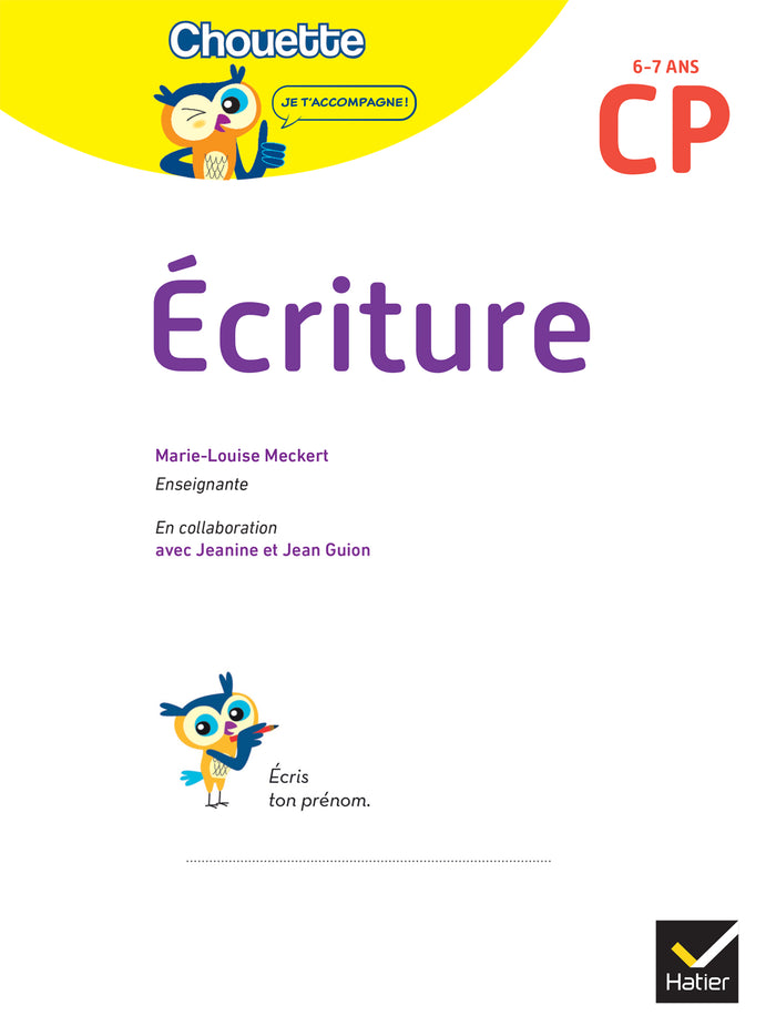 Ecriture CP - Cahier de soutien nouveau programme