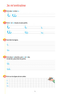 Ecriture CP - Cahier de soutien nouveau programme