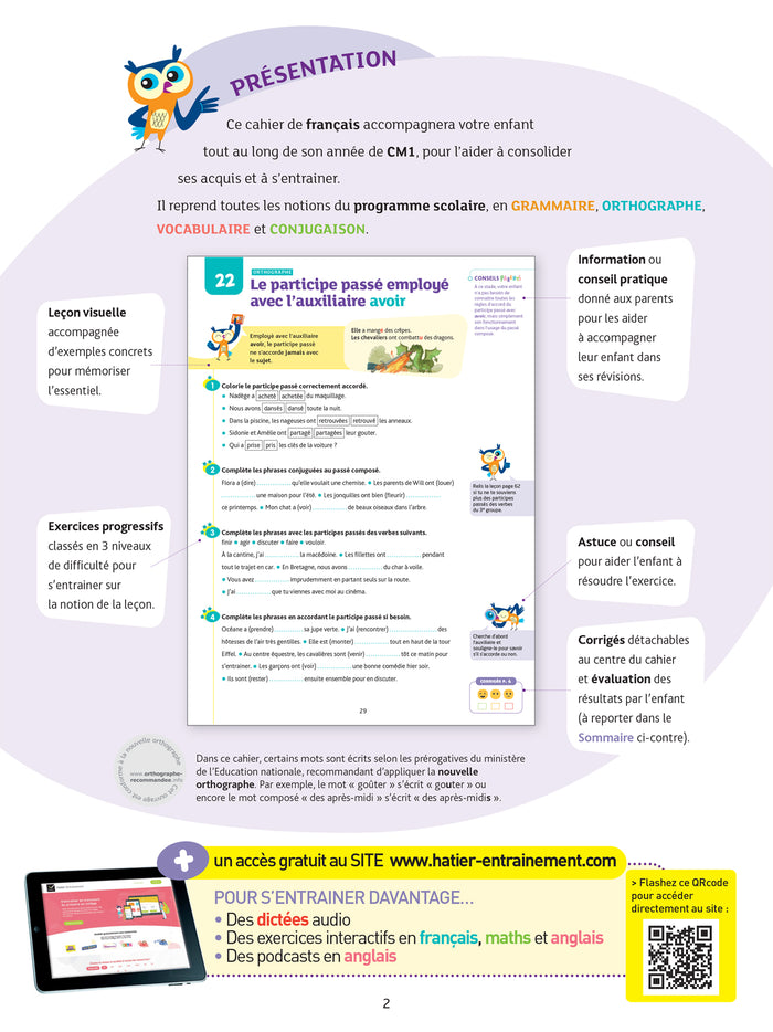 Français CM1 - Cahier de soutien nouveau programme