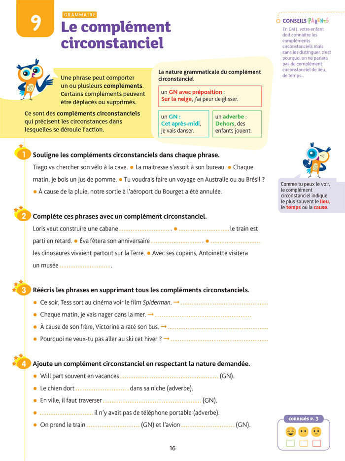 Français CM1 - Cahier de soutien nouveau programme