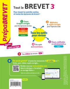 Prépabrevet - Tout le nouveau brevet 2026 - 3e (toutes les matières)