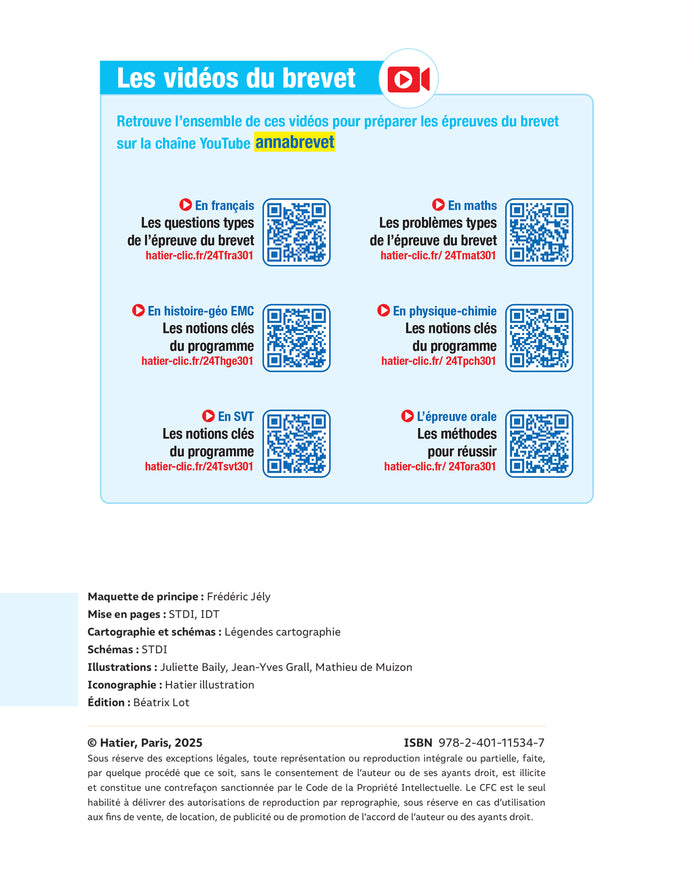 Prépabrevet - Tout le nouveau brevet 2026 - 3e (toutes les matières)