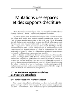 L'école et l'écriture obligatoire