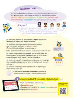 Dictées CM1 - Cahier de soutien nouveau programme
