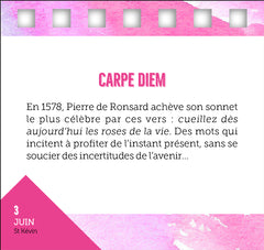 Calendrier 365 jours en rose