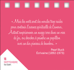Calendrier 365 jours en rose