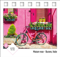Calendrier 365 jours en rose