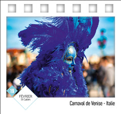 Calendrier 365 jours en bleu