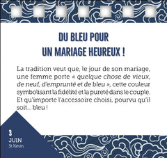 Calendrier 365 jours en bleu