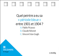 Calendrier 365 jours en bleu