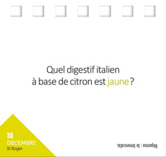Calendrier 365 jours en or