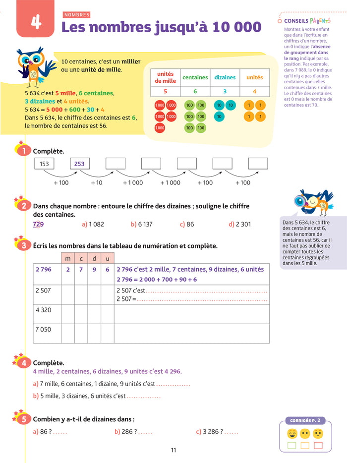 Maths CE2 - Cahier de soutien nouveau programme