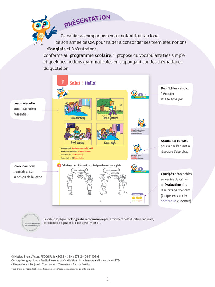 Anglais CP - Cahier de soutien nouveau programme