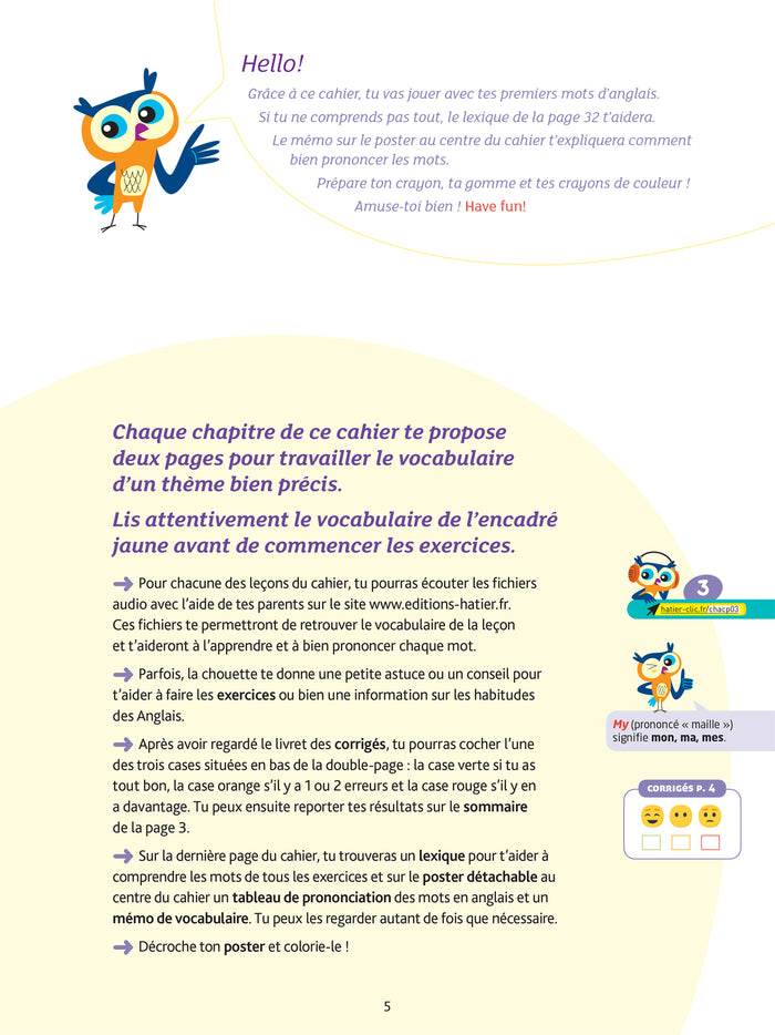 Anglais CP - Cahier de soutien nouveau programme