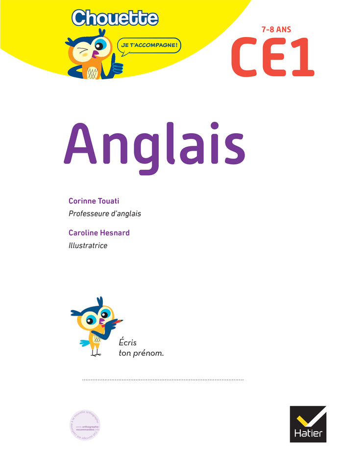 Anglais CE1 - Cahier de soutien nouveau programme