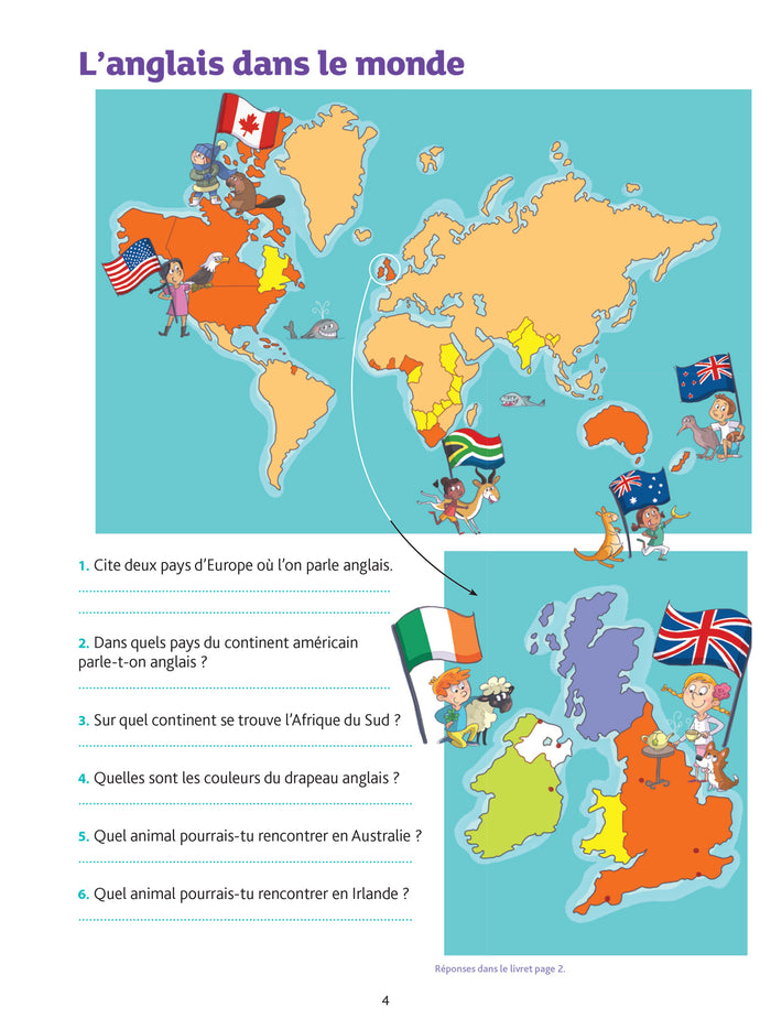 Anglais CE1 - Cahier de soutien nouveau programme