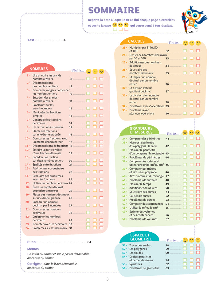 Maths CM2 - Cahier de soutien nouveau programme