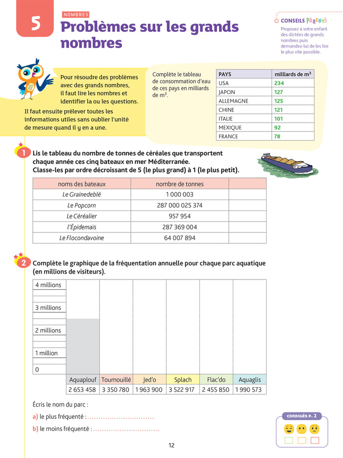 Maths CM2 - Cahier de soutien nouveau programme