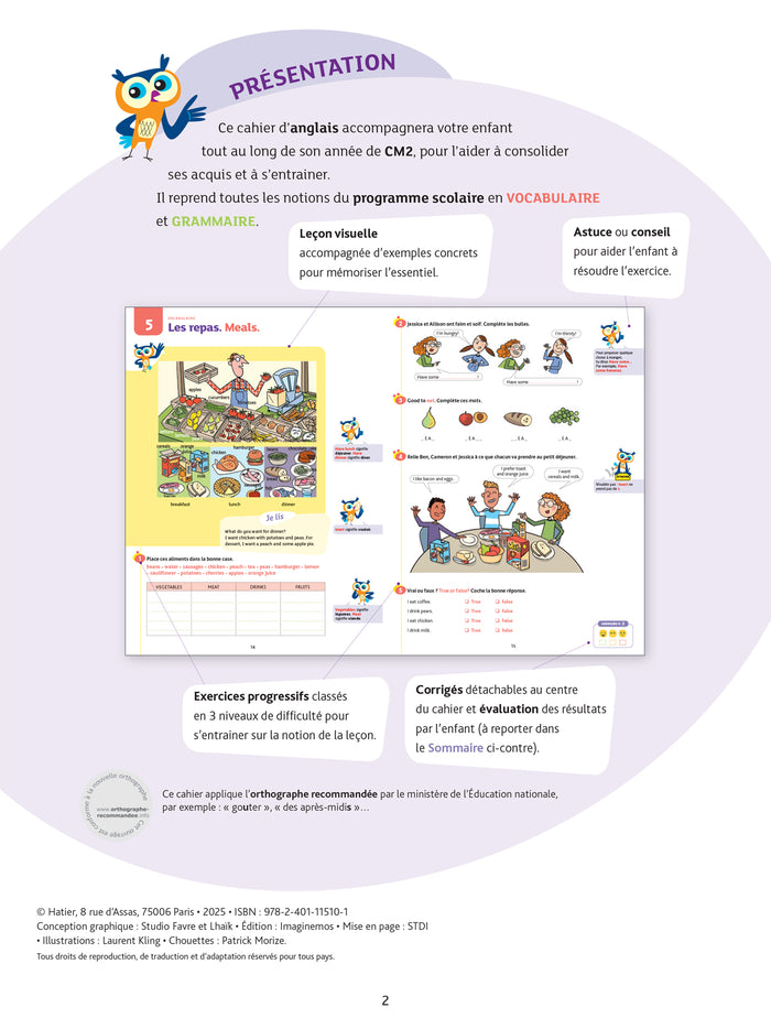 Anglais CM2 - Cahier de soutien nouveau programme