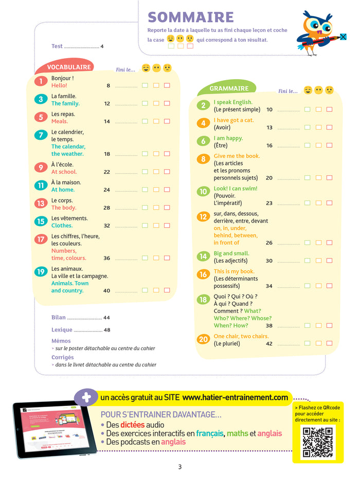 Anglais CM2 - Cahier de soutien nouveau programme
