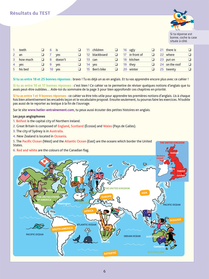 Anglais CM2 - Cahier de soutien nouveau programme