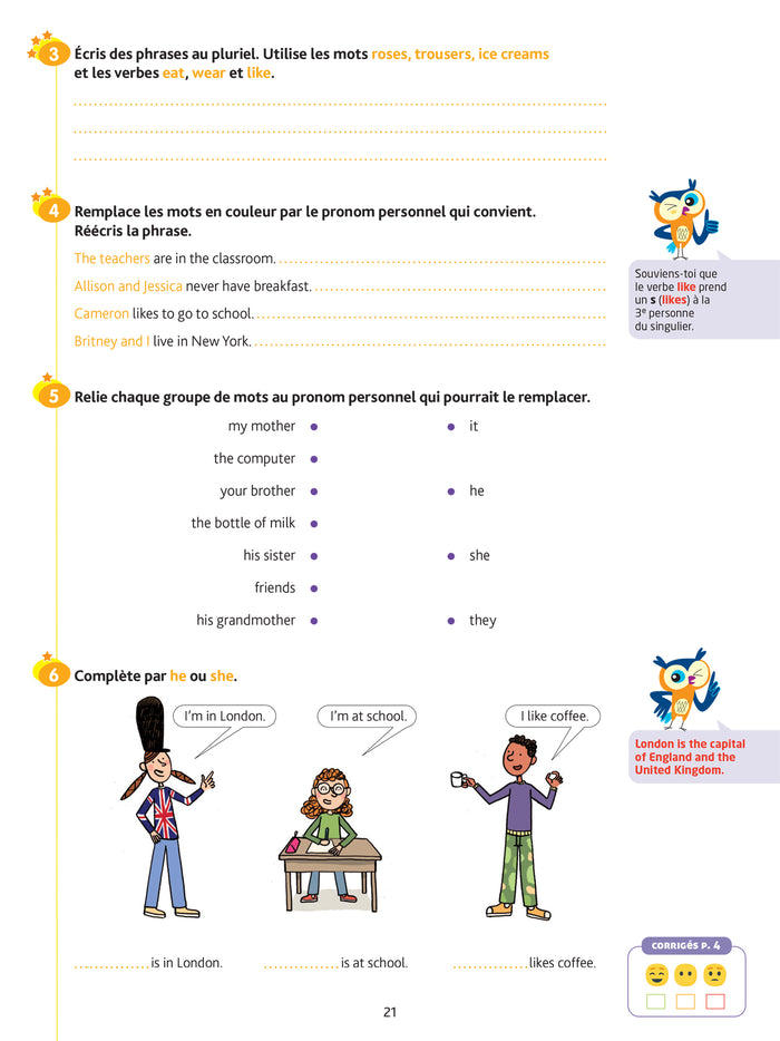 Anglais CM2 - Cahier de soutien nouveau programme