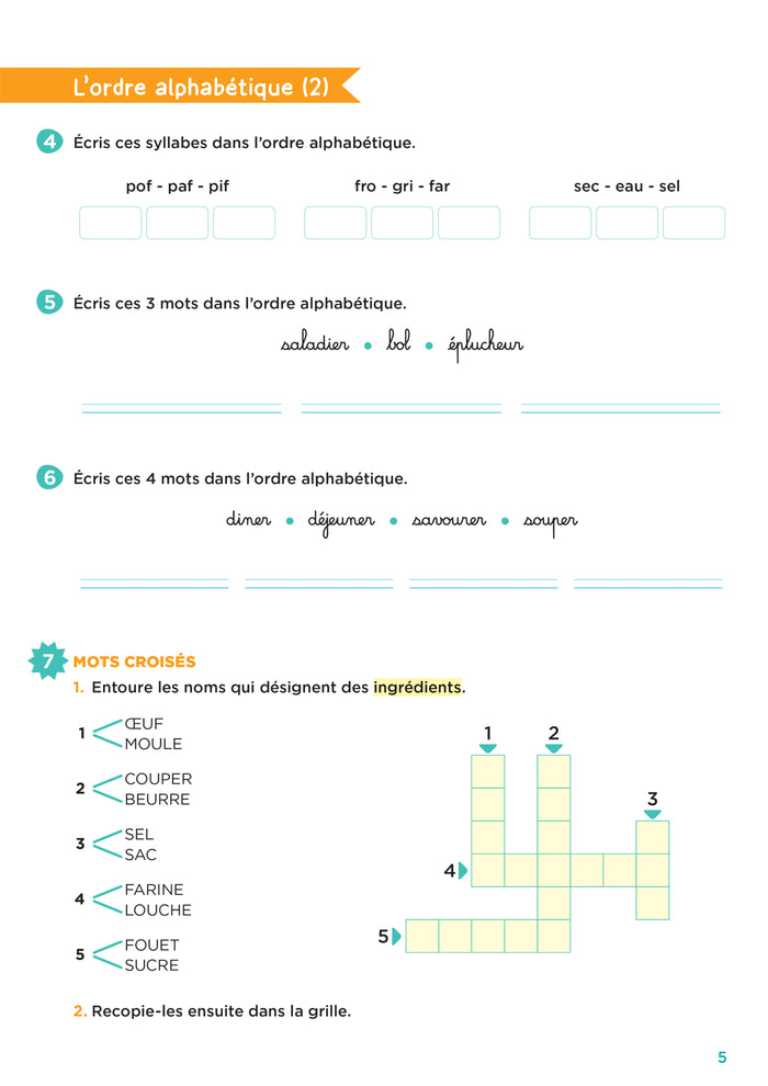 En route pour le vocabulaire ! CE1